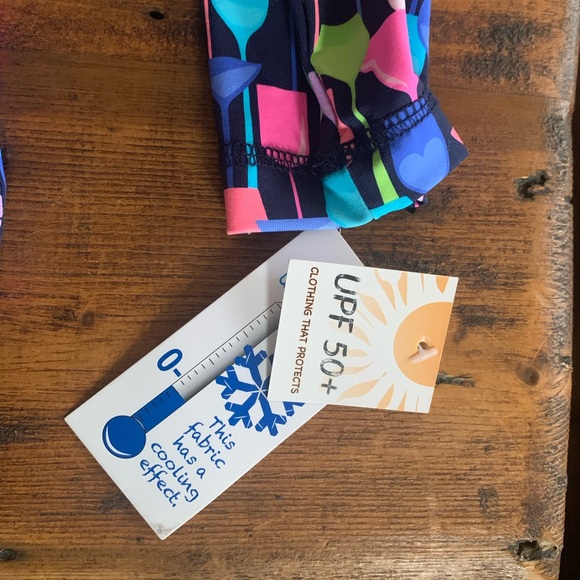 Lulu B Golf Colorful Wine Glass Athletic UPF 50 Cooling Zip Up Jacket Sz S - Picture 3 of 7